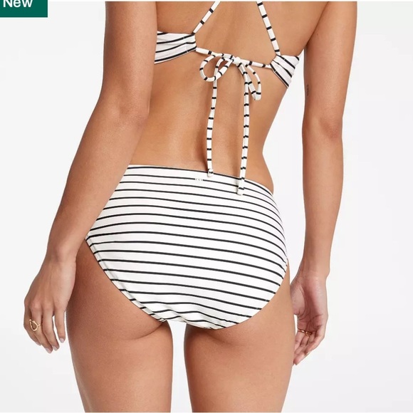 CALIA Women's Mid Rise Swim
Bottoms Ivory Blue stripe Size XL NWT - Picture 9 of 10